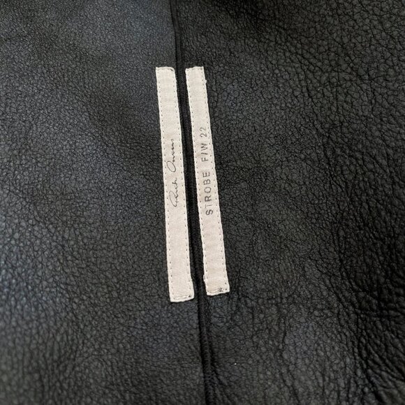 Rick Owens - EU46 GRAIL Lamb Shearling Rare Runway Gimp Vest FW22 Strobe - Picture 9 of 16